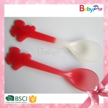 Babypro 2015 China Supplier High Quanlity Baby Product Color Changing Spoon Color Changing Plastic Spoon