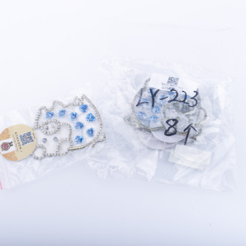 Handmade Rose Flower Pig Appliques / Blue Rose Pig Applique Patch