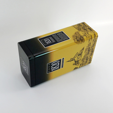 Custom Rectangular Metal Black Tea Tin