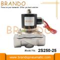 Válvula solenoide de acero inoxidable 1 &#39;&#39; 2S250-25 para aguas residuales