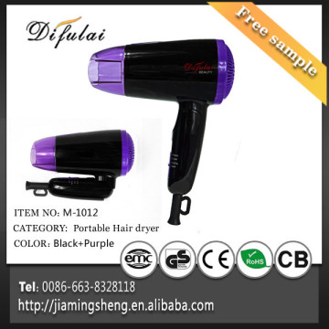 Swivel Power Cord Hair Dryer Wholesale Silent Travel Hair Blow Dryer