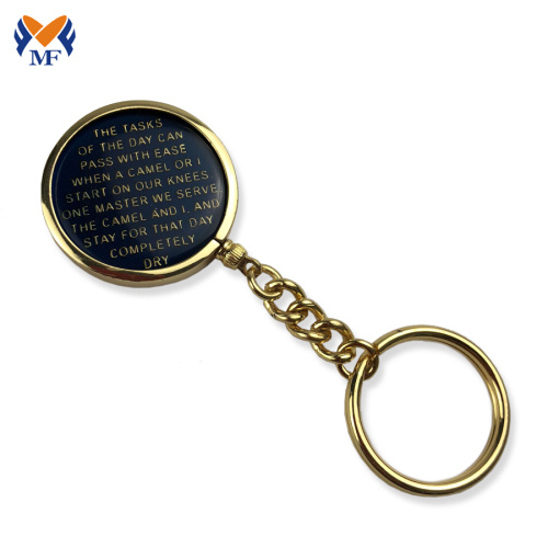 Insert metal aa diy coin keychain holder