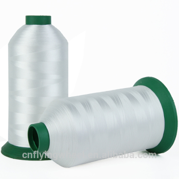 Bonded nylon sewing thread for leather