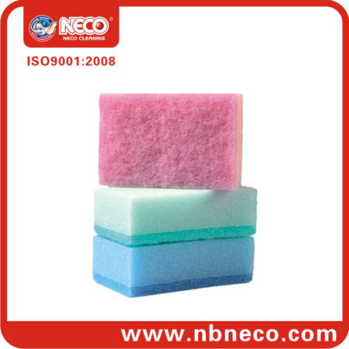 kitchen sponge pad with scrubber dish sponge