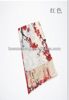 Woolen scarves shawl for women -hand painted