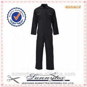 Sunnytex Long Sleeve Mens TC Black Basic Cheap Denim Overalls