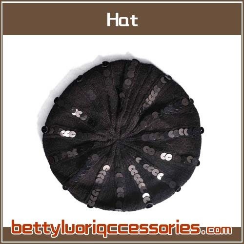 Cappello di maglieria donna con Paillette KT-H-023