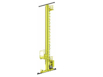 Single Post Material Stacker