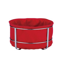 Silver Round Metal Wire Bread Basket