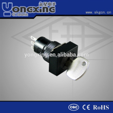 Hot sale 16mm 3A 250V AC IP40 vending machine lock master key lock universal wheel lock key