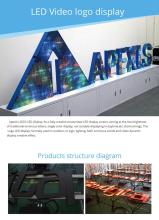 Brilliant digital LED Logo Screen