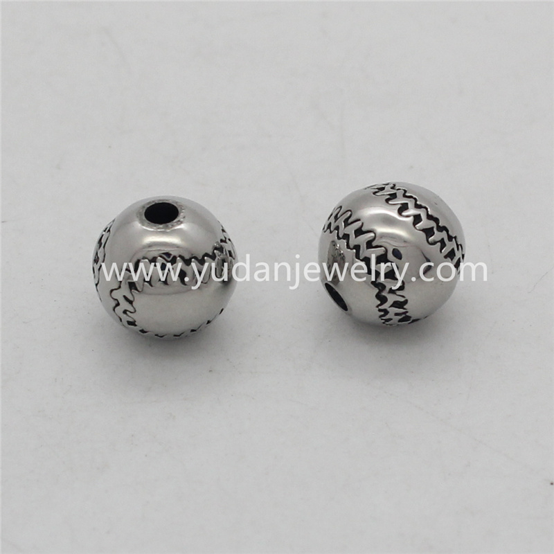 Yudan Jewelry Custom Stainless Steel Boxing Glov Charm Beads For Bracelet