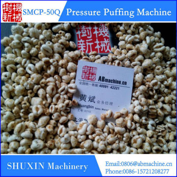 grain puffing machine with high capacity