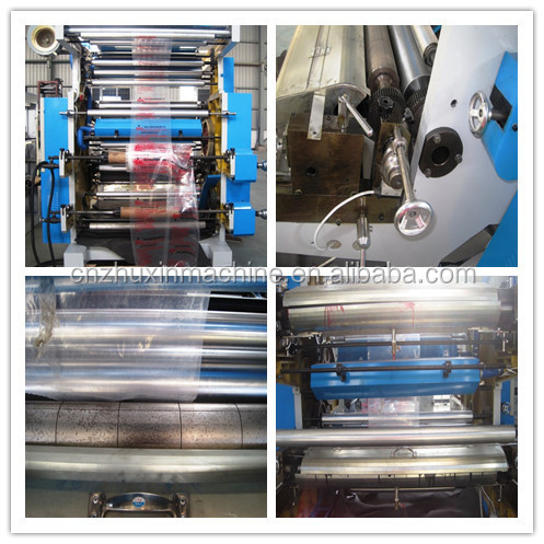 Four /Six Colors Plastic Film Flexographic Printing Machine