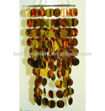 Gold PVC Lamp Shade beaded Chandelier