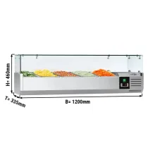 Counter Top Display Freezer Salad Display Refrigerator Salad Bar Refrigerator