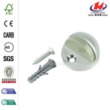 Satin Chrome Adjustable Floor Doorstop