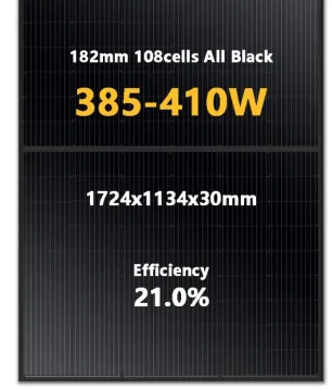 EU warehouse all-black mono solar panel 400w 410w