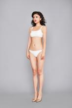 Padded No Wire Solid Textured Swimwear Bikini Set