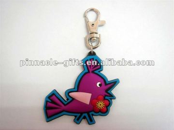 animal shape soft pvc 3D key chain/key ring/key holder