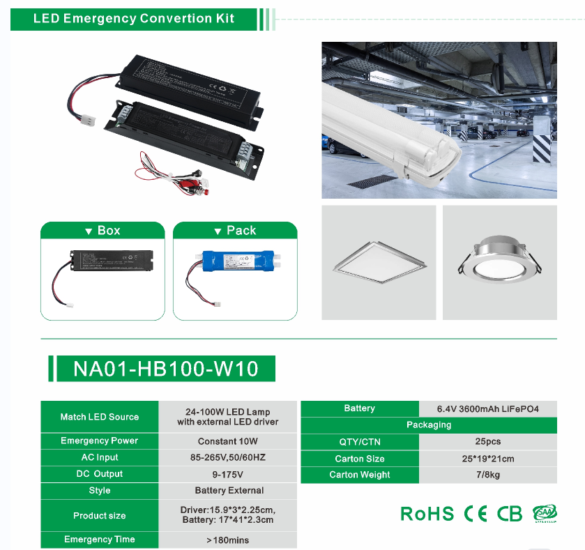 Led Emergency driver kit