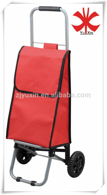 Shopping trolley bag with 2 wheels/vegetable shopping trolley bag