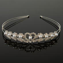 Elegant Children's Diamond Crown Bridal Headdress Accessory