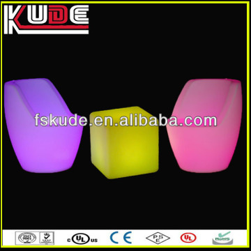 Multi-color illuminated led bar furniture bar stool chair/illuminated led bar chair/led drum chair