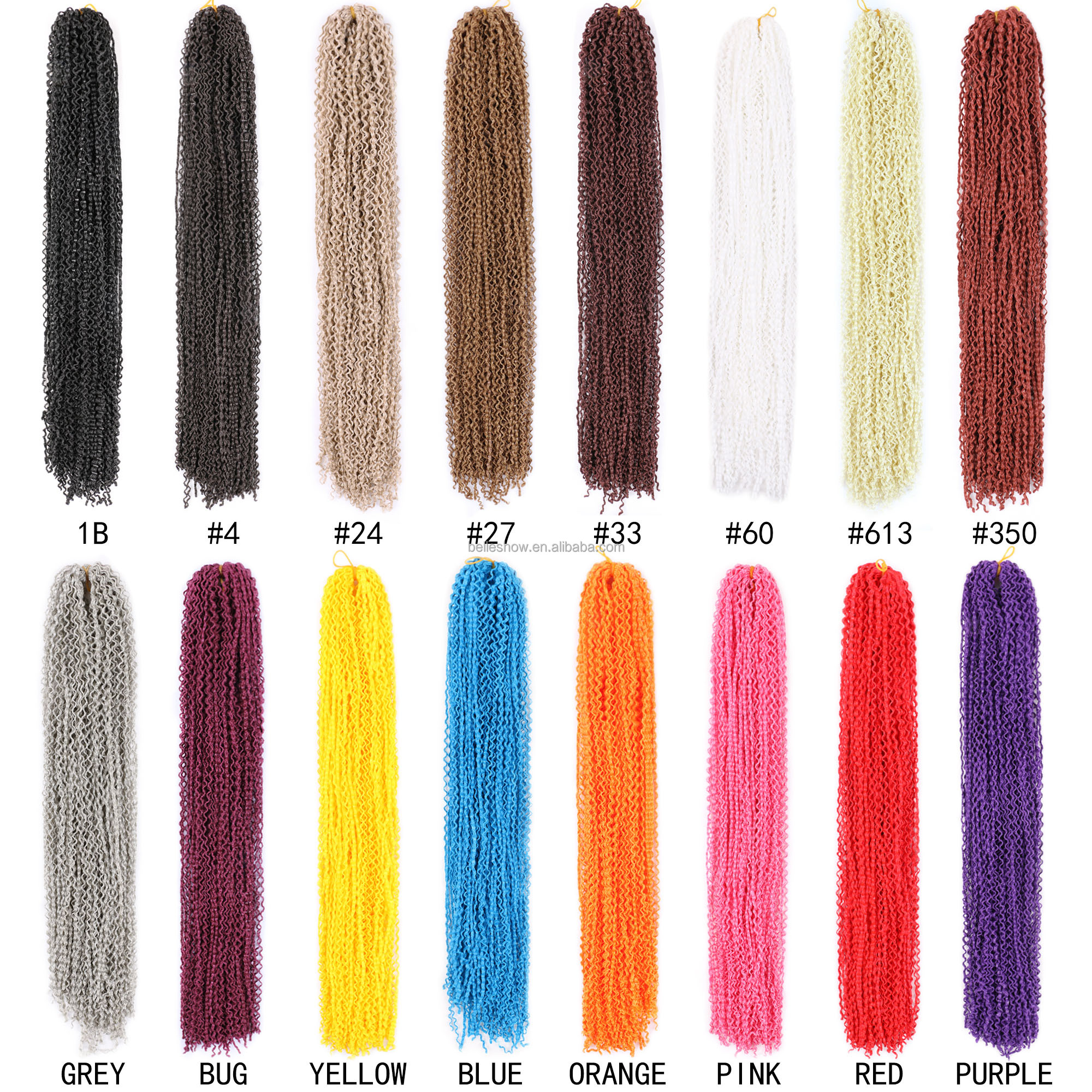 Zizi Braiding hair Micro Zizi Ombre Blonde Purple Blue Grey colors Synthetic Box Braids hair micro Zizi Crochet Braids Hair