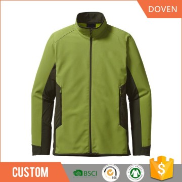 Custom sport softshell jacket contrast color jacket