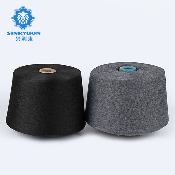 Factory Direct Sales 150Denier Full Dull Black polyester core spun yarn for sewing thread