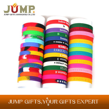 Cheapest silicone wristband, hot selling sports silicone wristbands