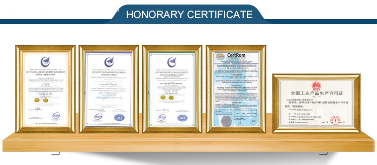 waterproof board certificate