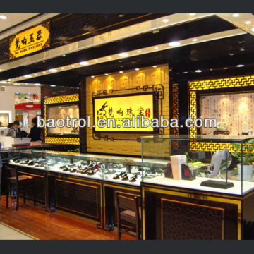 Modern design luxury store display cases,fashion jewelry dispaly cases on sale