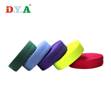 Custom Color Plush Fold Over Elastic Printed webbing