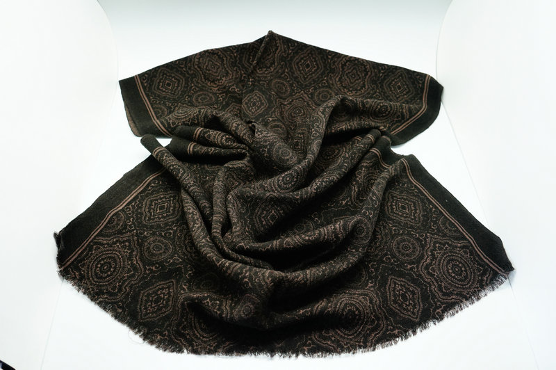 Printed Wool Scarf Yf 2013 763 4000