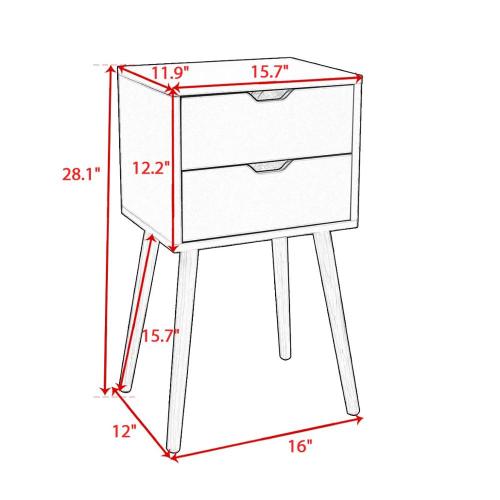 Customized Cheap Yellow Nightstands Side Table Nightstand