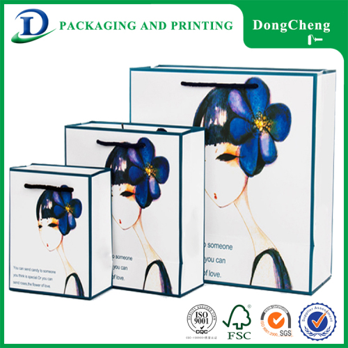 Multipurpose thank you cosmetic paper fashion shopping bag