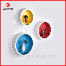 rounded wall cube shelf with backboard