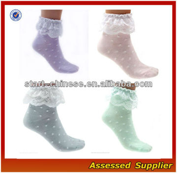 Ladies Lace Cotton Casual Socks