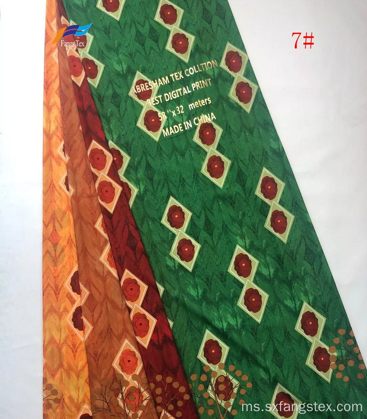 Bangladesh 100% Kain Sifon Cetak Digital Polyester