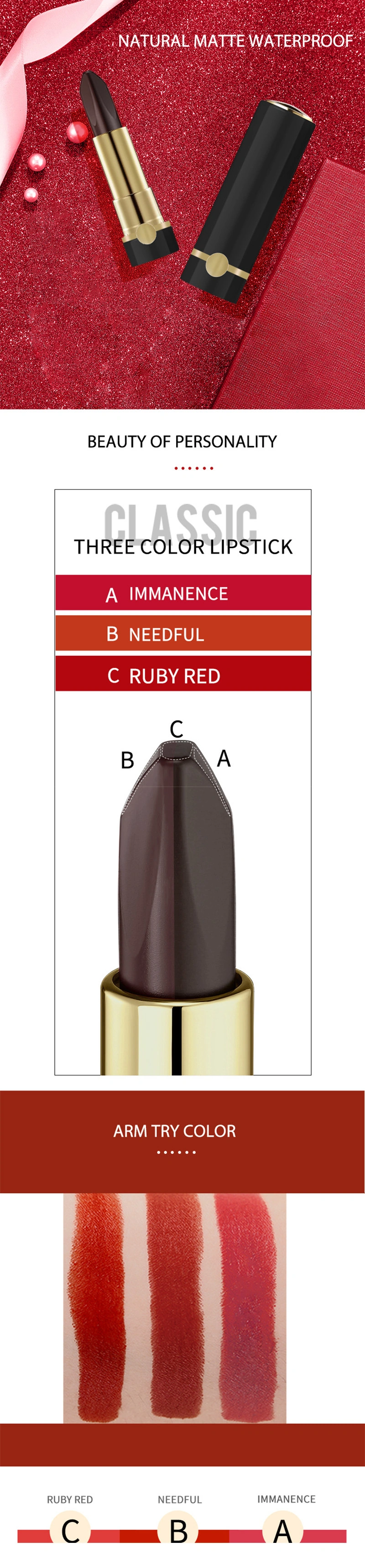Cosmetics Lipstick Private Label Vegan Lipsticks Makeup Vegan Private Label Double Color Lipsticks