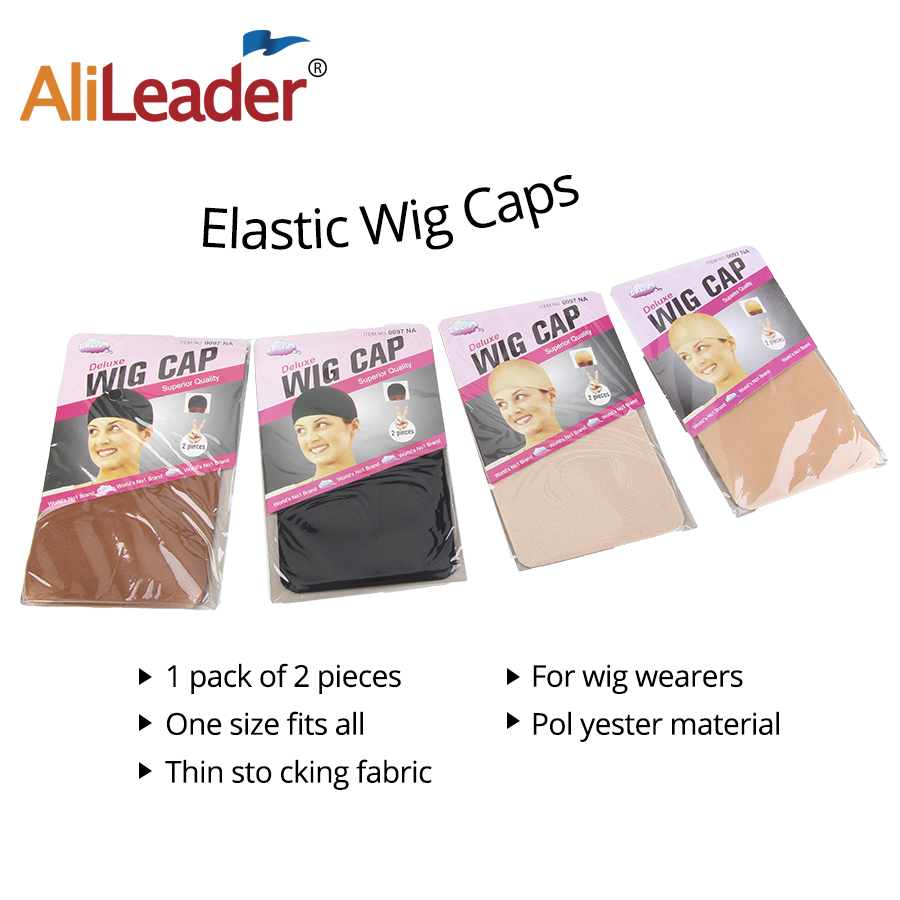 AliLeader Wholesale Nylon Wig Caps Stretchy Close End Stocking Wig Caps