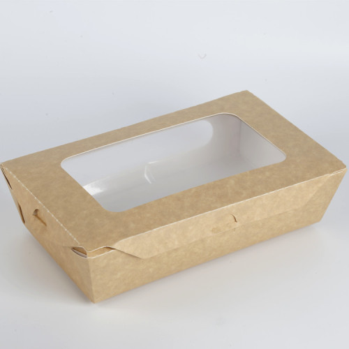 Kraft Food Packaging Paper Box With Window