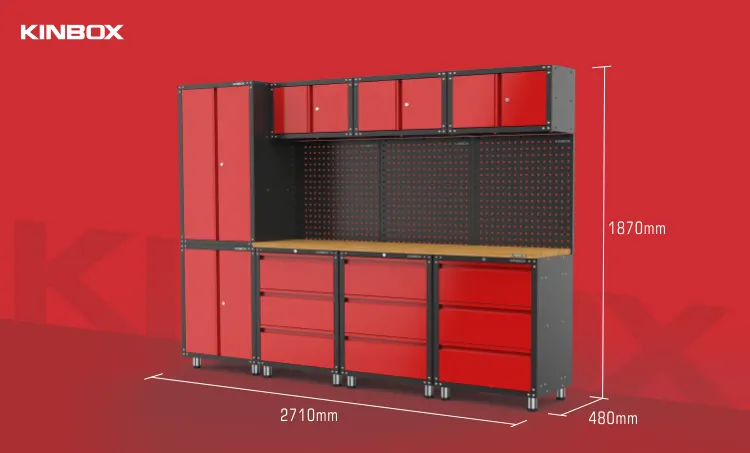 Kinbox 12 Pieces Metal Garage Furniture Locker Tool Cabinet for Home Garage Supplier