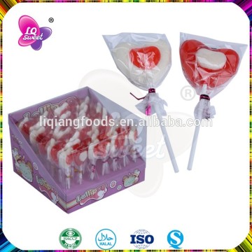 Halal Heart Candies With Strawberry Lollipop