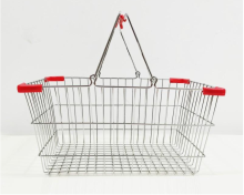 Hot Sell Iron Shopping Basket Metal Supermarket Basket
