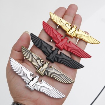 Zinc Alloy 3D Eagle Car Emblem Metal Fender Badge