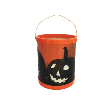 Plastic Material and lighted halloween bucket Type lighted halloween bucket