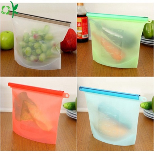 Tas Penyimpanan Makanan Reusable Silicone BPA Gratis